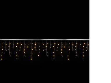 Cascade Light LED - 4 x 0,6 m - 144 warm witte lampen - transparant draad - modulator (CS-LED-4X0.6-24V-UW)