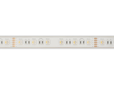 FLEXIBELE LEDSTRIP - 1 CHIP RGB EN WIT 2700K - 60 LEDs/m - 5 m - 24 V - IP68 (E24W830RGBW)