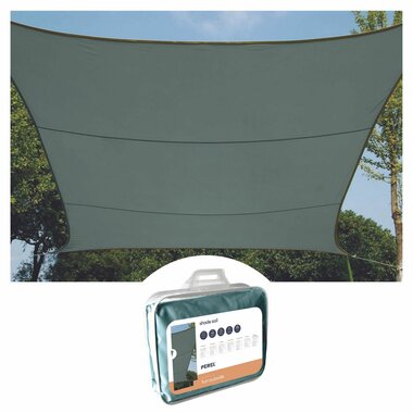 ZONNEZEIL - VIERKANT - 3.6 x 3.6 m - KLEUR: GROENGRIJS (GSS4360GG)