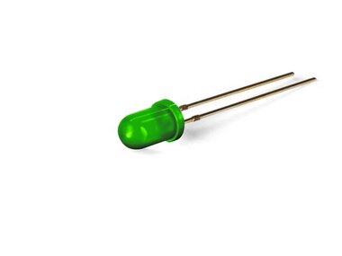 5mm standaard LED lamp groen diffuus (L-7113GD)