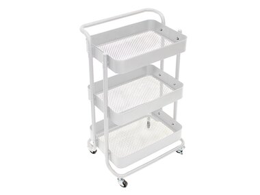 Keukentrolley - Metaal - Wit - 46 x 35 x 76,5 cm (MP-041279)