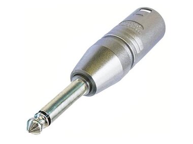 NEUTRIK - 3-POLIGE XLR MANNELIJK NAAR MONO 1/4