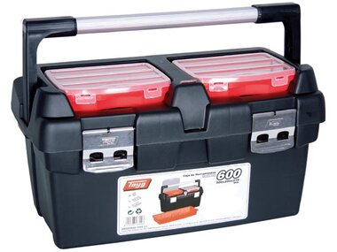 TAYG Gereedschapskist met lade en 2 opbergdozen 600x305x295 mm, 53,9 L (TG600)