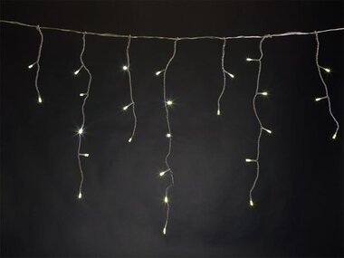 RANA LED  - 2 x 1.3 m - 150 leds - warmwit - transparante kabel - 24 V (V-RAN-2X1.3-S-24V-UW-TW)