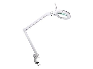 LED bureauwerklamp met vergrootglas - dimbaar - 5 dioptrie - 60 LED's - warm & koud wit (VTLLAMP16)