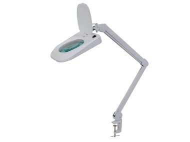 LED bureauwerklamp met vergrootglas - 5 dioptrie - 10 W - 60 LED's - wit (VTLLAMP1WN)