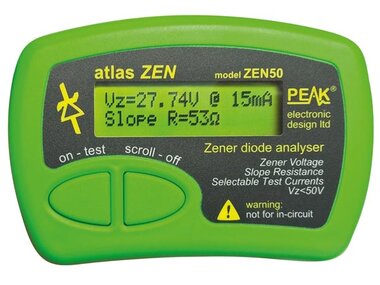 Atlas Zen - Zener diode analyzer (0 - 50 V) (ZEN50)