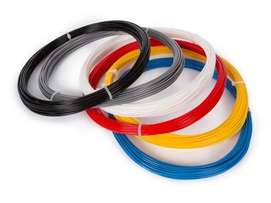 SET MET PLA-FILAMENT 1.75 mm - 6 KLEUREN - VOOR 3D-PRINTER EN 3D-PEN (PLA175SET6)