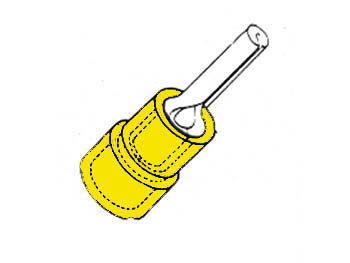 GELE KABELEINDSTIFT (FYPC)