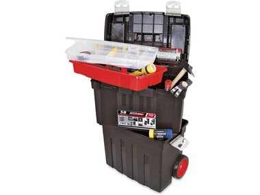 TAYG Gereedschapskist op wielen met lade en box, 470x290x630 mm, 85,8 L (TG58)